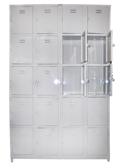 twenty compartment locker