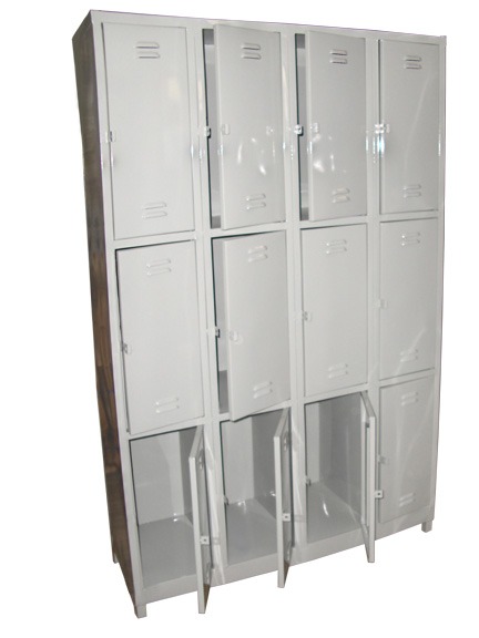 twelve compartment locker