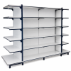 double entry supermarket shelving