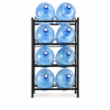 water bottle shelving display