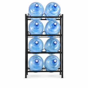 water bottle shelving display