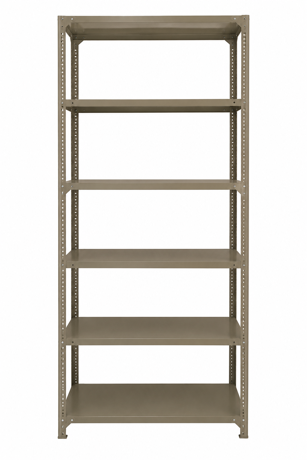 bolted steel shelving - open