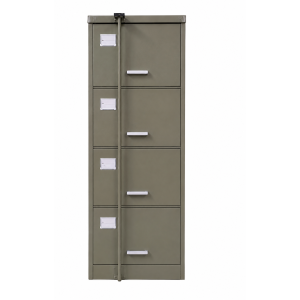 four drawer filing cabinet standard with security bar-''52x18x24"