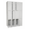twelve compartment locker gym locker with key lock,grey -72x47x16