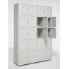 twenty compartment gym lockerwith key lock,grey-72x47x16