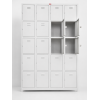twenty compartment gym lockerwith key lock,grey-72x47x16