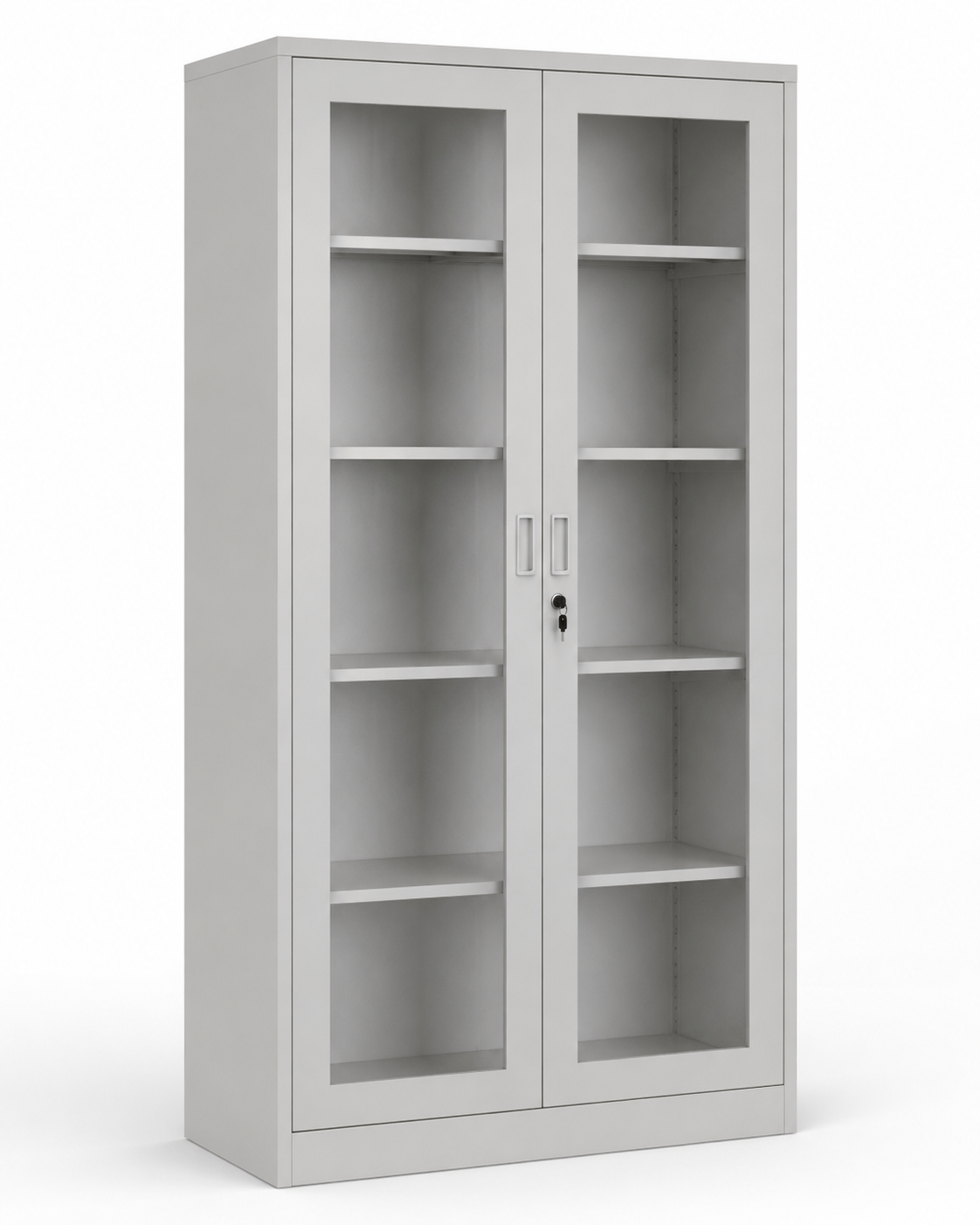 full length glass door cupboard