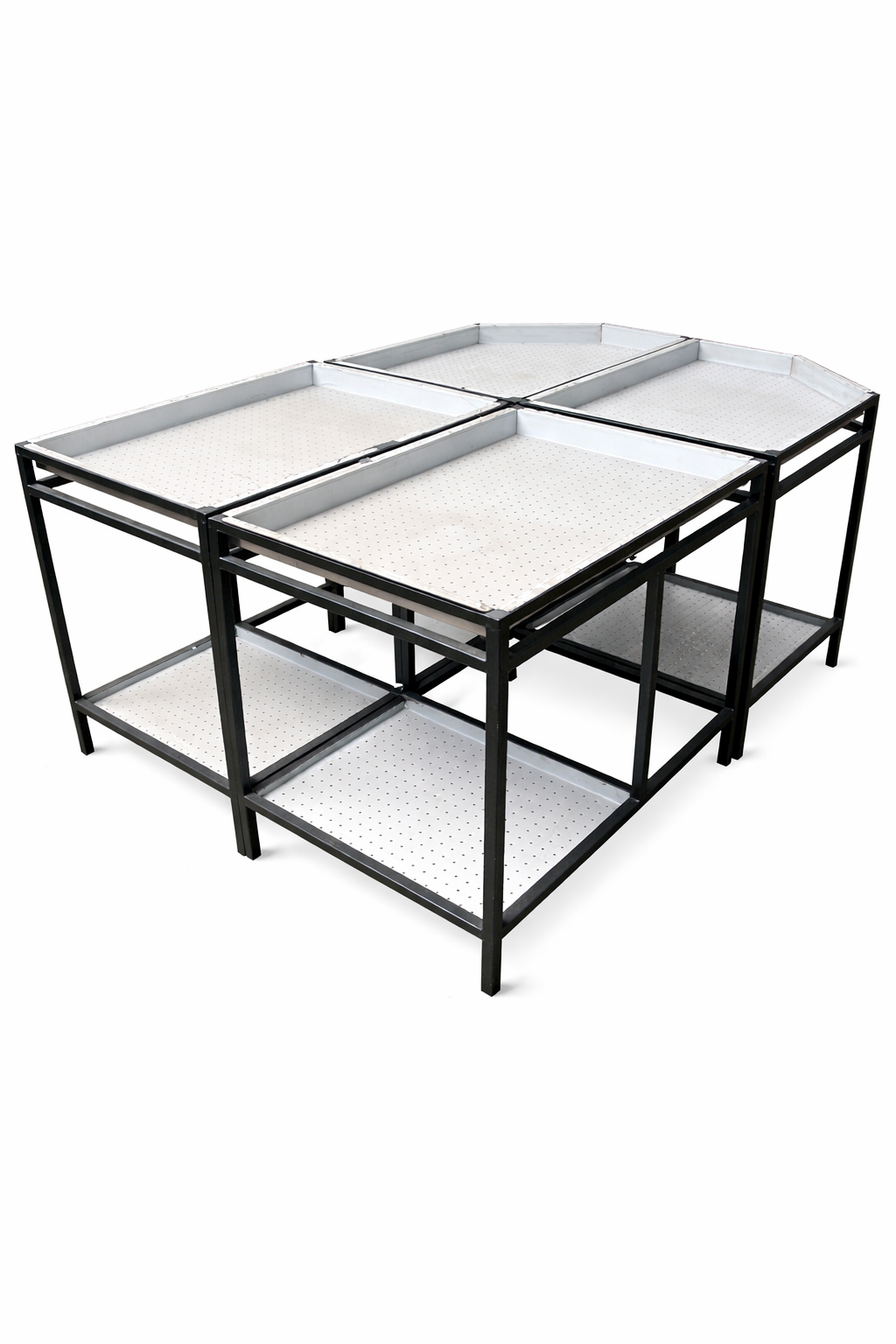 fruit and veg display -straight stand low level