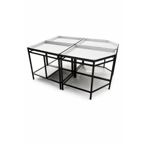 fruit and veg display -straight stand low level