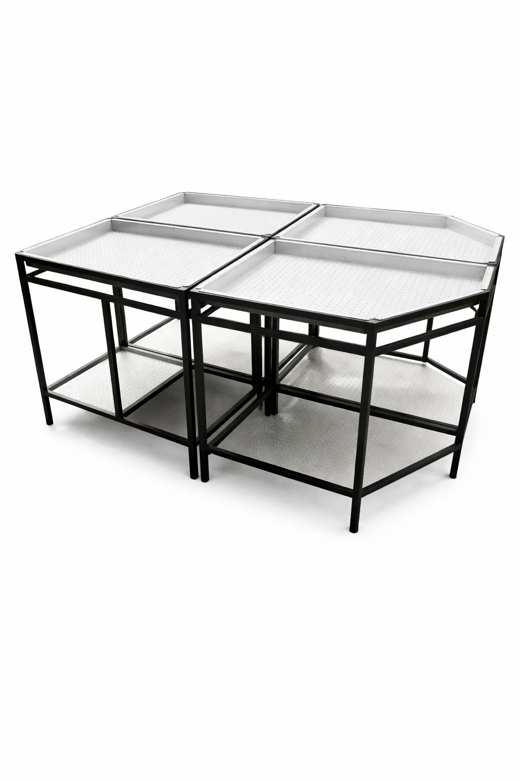 fruit and veg display -straight stand low level