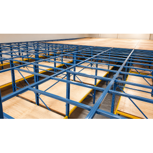 racking with mezzanine level